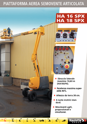 Колесни повдигачи с подвижна стрела Haulotte HA 16 SPX
