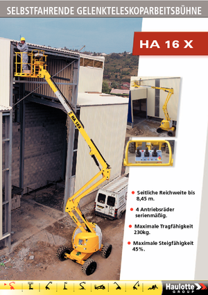 Колесни повдигачи с подвижна стрела Haulotte HA 16 X