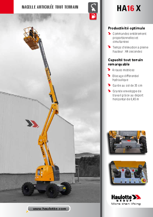 Колесни повдигачи с подвижна стрела Haulotte HA 16 X