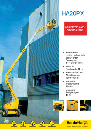 Колесни повдигачи с подвижна стрела Haulotte HA 20 PX