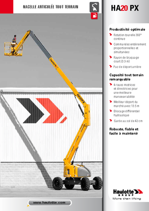 Колесни повдигачи с подвижна стрела Haulotte HA 20 PX