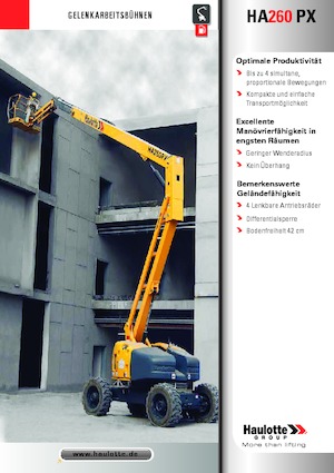 Колесни повдигачи с подвижна стрела Haulotte HA260 PX