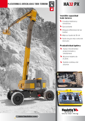 Колесни повдигачи с подвижна стрела Haulotte HA 32 PX