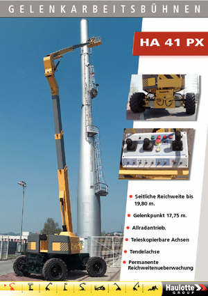 Колесни повдигачи с подвижна стрела Haulotte HA 41 PX