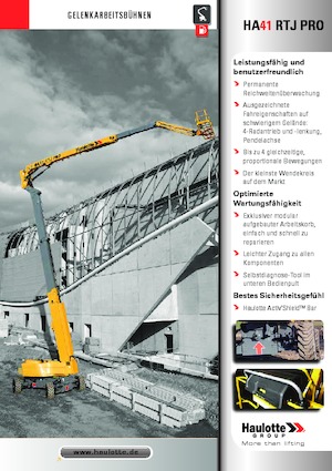 Колесни повдигачи с подвижна стрела Haulotte HA41 RTJ PRO