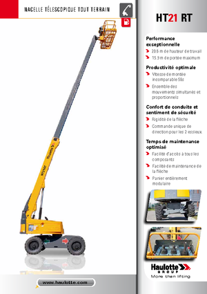 Колесни телескопични подемници Haulotte HT21 RT PRO