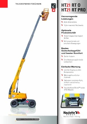 Колесни телескопични подемници Haulotte HT21 RT PRO