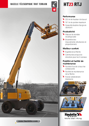 Колесни телескопични подемници Haulotte HT23 RTJ PRO