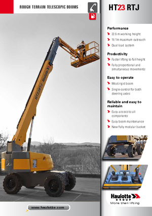 Колесни телескопични подемници Haulotte HT23 RTJ O