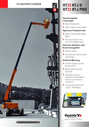 Колесни телескопични подемници Haulotte HT23 RTJ PRO