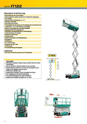 Колесни ножични автовишки Iteco IT 12122