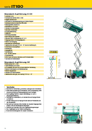Колесни ножични автовишки Iteco IT 10180 DE
