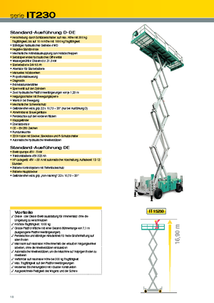 Колесни ножични автовишки Iteco IT 15230 DE