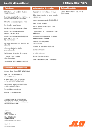 Колесни ножични автовишки JLG Liftlux 210-25