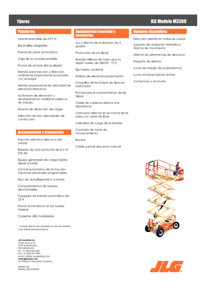 Колесни ножични автовишки JLG M3369LE