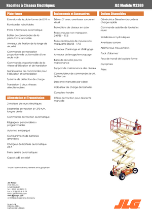 Колесни ножични автовишки JLG M3369LE