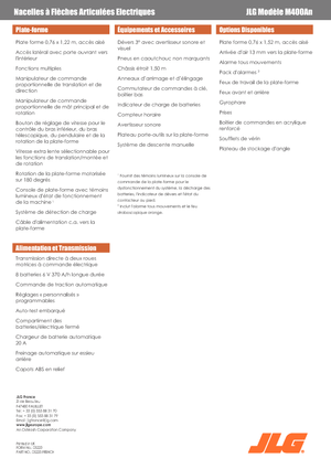 Колесни повдигачи с подвижна стрела JLG M400AN