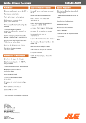 Колесни ножични автовишки JLG M4069LE