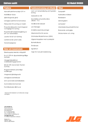 Колесни ножични автовишки JLG M4069LE