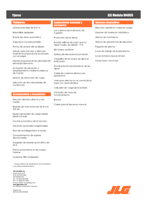 Колесни ножични автовишки JLG M4069LE