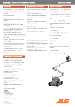 Колесни повдигачи с подвижна стрела JLG M450A