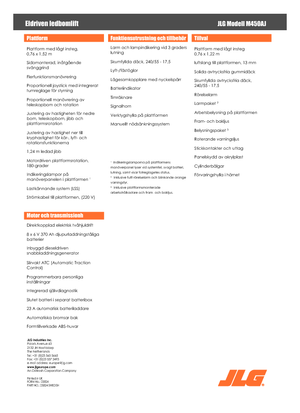 Колесни повдигачи с подвижна стрела JLG M450AJ