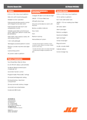 Колесни повдигачи с подвижна стрела JLG M450AJ