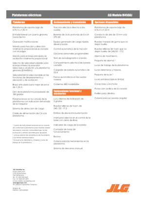 Колесни повдигачи с подвижна стрела JLG M450AJ