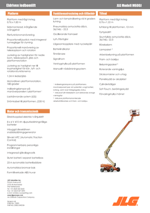 Колесни телескопични подемници JLG M600JA