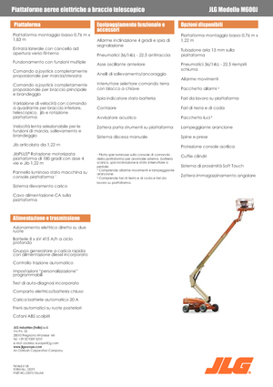 Колесни телескопични подемници JLG M600JA