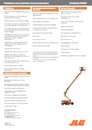 Колесни телескопични подемници JLG M600JP