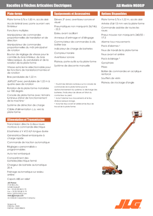 Колесни телескопични подемници JLG M600JP