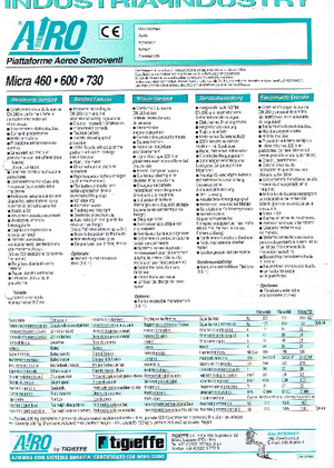 Колесни ножични автовишки AIRO Micra 600