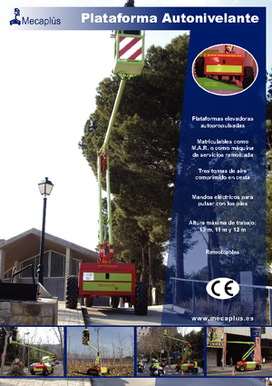 Колесни повдигачи с подвижна стрела Mecaplús MTP 12