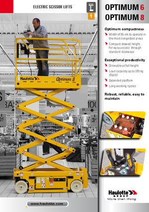 Колесни ножични автовишки Haulotte Optimum 8