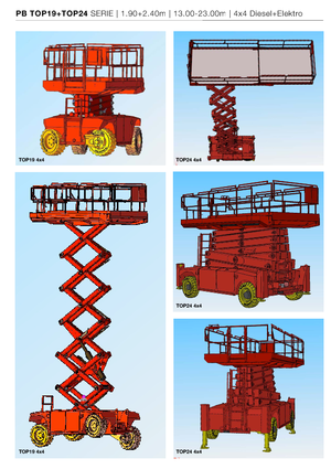 Колесни ножични автовишки PB PB S131-19E 4x4