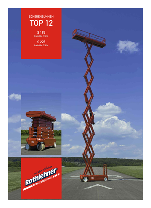 Колесни ножични автовишки PB PB S195-12E