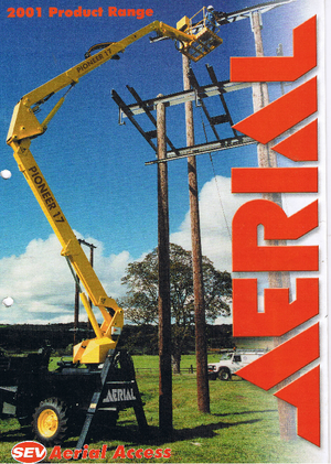 Колесни повдигачи с подвижна стрела Aerial Pioneer 17