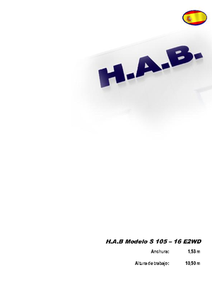 Колесни ножични автовишки HAB S 105-16 E 2WD