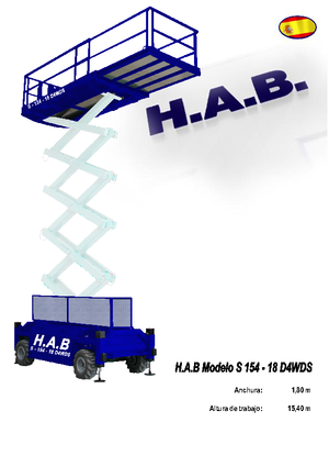 Колесни ножични автовишки HAB S 154-18 D 4WD S
