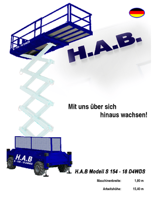 Колесни ножични автовишки HAB S 154-18 D 4WD S