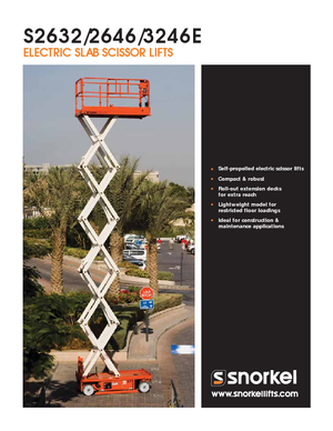 Колесни ножични автовишки Snorkel S3246E