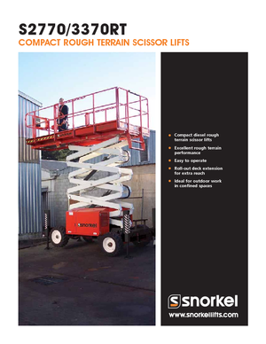 Колесни ножични автовишки Snorkel S2770RT