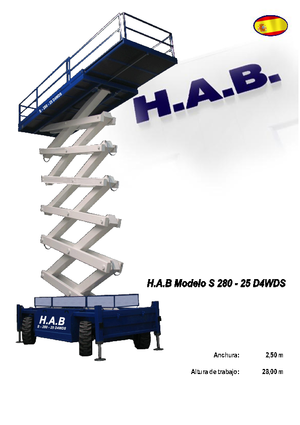 Колесни ножични автовишки HAB S 280-25 D 4WD S
