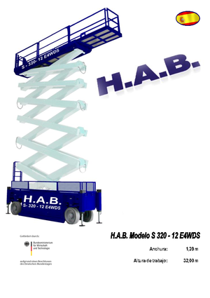 Колесни ножични автовишки HAB S 320-12 E 4WD S
