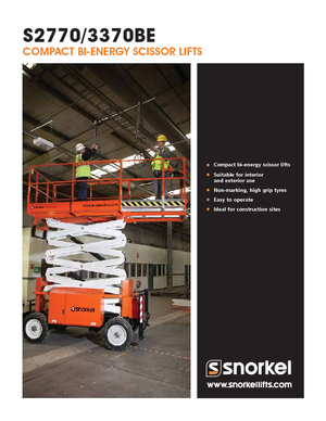 Колесни ножични автовишки Snorkel S3370BE