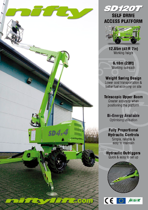 Колесни повдигачи с подвижна стрела Niftylift SD 120 T