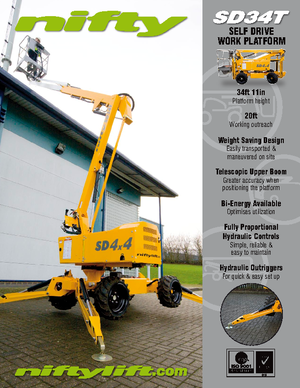Колесни повдигачи с подвижна стрела Niftylift SD 34 T