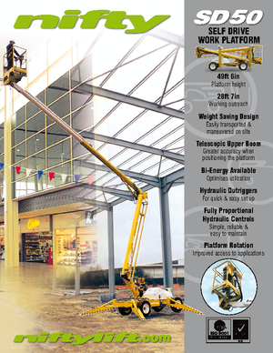 Колесни повдигачи с подвижна стрела Niftylift SD 50