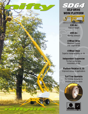 Колесни повдигачи с подвижна стрела Niftylift SD 64